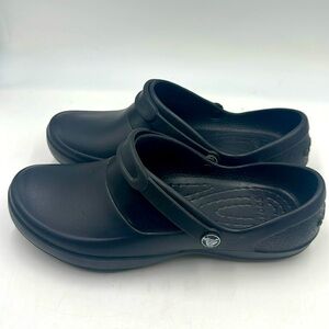 Crocs Mercy Womens Rubber Slip On Slip Resistant Nursing Work Clogs Size 9